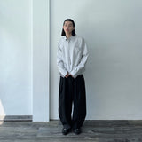 Light Casual Band Collar Shirt