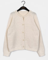 Cuang feminine fit alpaca raglan knit cardigan