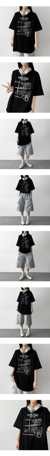 カミィフラッシュ ボクシーフィット 半袖Tシャツ