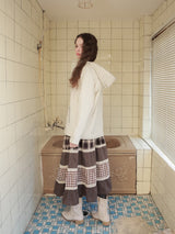 Garden stitch hoodie / ivory