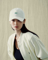 Stranger Flower Logo Baseball Corduroy Cap (White)