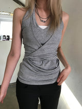 WRAP HALTERNECK SLEEVELESS