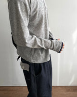 Lav Crop Contrast Knit