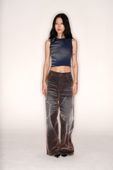 【Keshi】NEVADA BLAZING WASHED BAGGY DENIM JEANS 