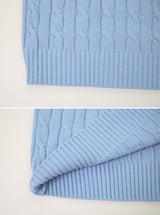 Winter Round Crop Twist Knit (6color)