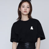 [UNISEX] スモールドットシルエットベアショートスリーブドtシャツ