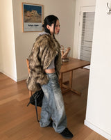 Fib Premium Mix Fur Coat