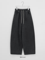 [unisex] ヒロチェックフリースバルーンワイド起毛パンツ