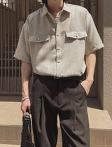 Hero Tweed Half Shirt