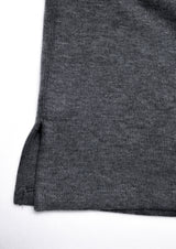 CURVED FUR LEG WARMERS . GRAY