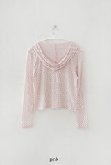 sheer rib button cardigan (2c)
