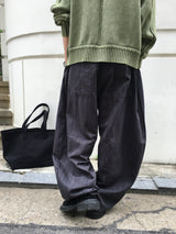 Ter Stripe Balloon Denim Pants 2C