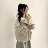 Ted High Neck Hooded Padded Jumper