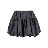 Mellow Dot Ribbon Volume Skirt