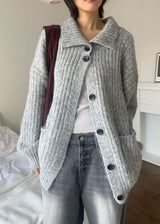 HIGH NECK HALF CARDIGAN