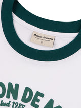 UNISEX オーバーフィットパピーサーフィンリンガーショートスリーブT　グリーン (FCE2TS401M)