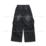 Hard Vintage Washed Cargo Denim Pants