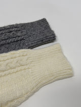 [Wool 80%/Barclava SET] フィッシャーマンルーズフィットニット