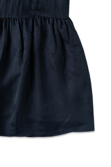 シルキーシャーリングドレス_black