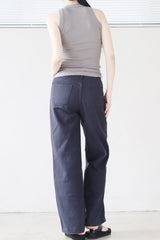 Bolt pin tuck wide pants