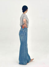 WIDE REGULAR DENIM PANTS code 25002