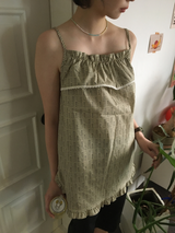 Ethnic Shirred Sleeveless (3color)