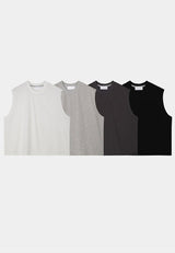 [S/S] クロップオーバースリーブレス(4color)