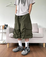 Nylon Cargo Bermuda Pants
