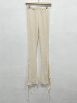 RIBBON BOOTCUT LEGGINGS (4COLOR)