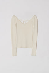 V NECK STRAP KNIT