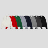 LMN タイムハーフオープンカラーニット (8 colors)