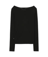 LETTERING SHEER LONG SLEEVE_BK