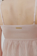 ROSE SHIRRING TOP pink