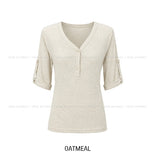 Taysi Roll-up Three Quarter T-shirt
