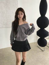 Halter V knit
