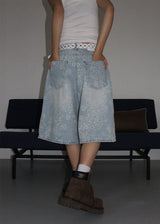 LIGHT LEOPARD HALF PANTS