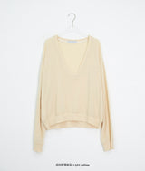 Tecto Summer V-Neck Loose-Fit Knit