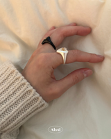 Heart Ribbon Ring