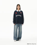 TRACK COLLAR SWEATSHIRT