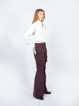 クロップダブルカラーシャツ (White)
