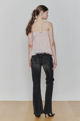 ROSE SHIRRING TOP pink