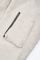 Faux Leather Military Bomber Jacket