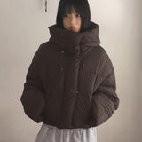 Bubbling Wellon Short Hooded Padded Jacket