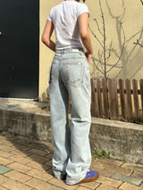 クラシックルックセミワイドデニムパンツ code 18101