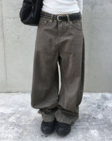 Balloon curved pants