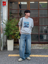 MR Dat long wide Denim