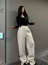 ブーツカットワイドバンディングパンツ