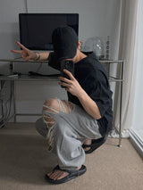 ASCLO デストロイスウェットパンツ (2color)