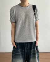 Stitch Crop short Sleeve Knit