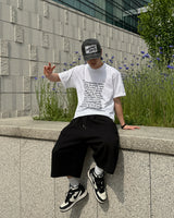English lettering short sleeve t-shirt